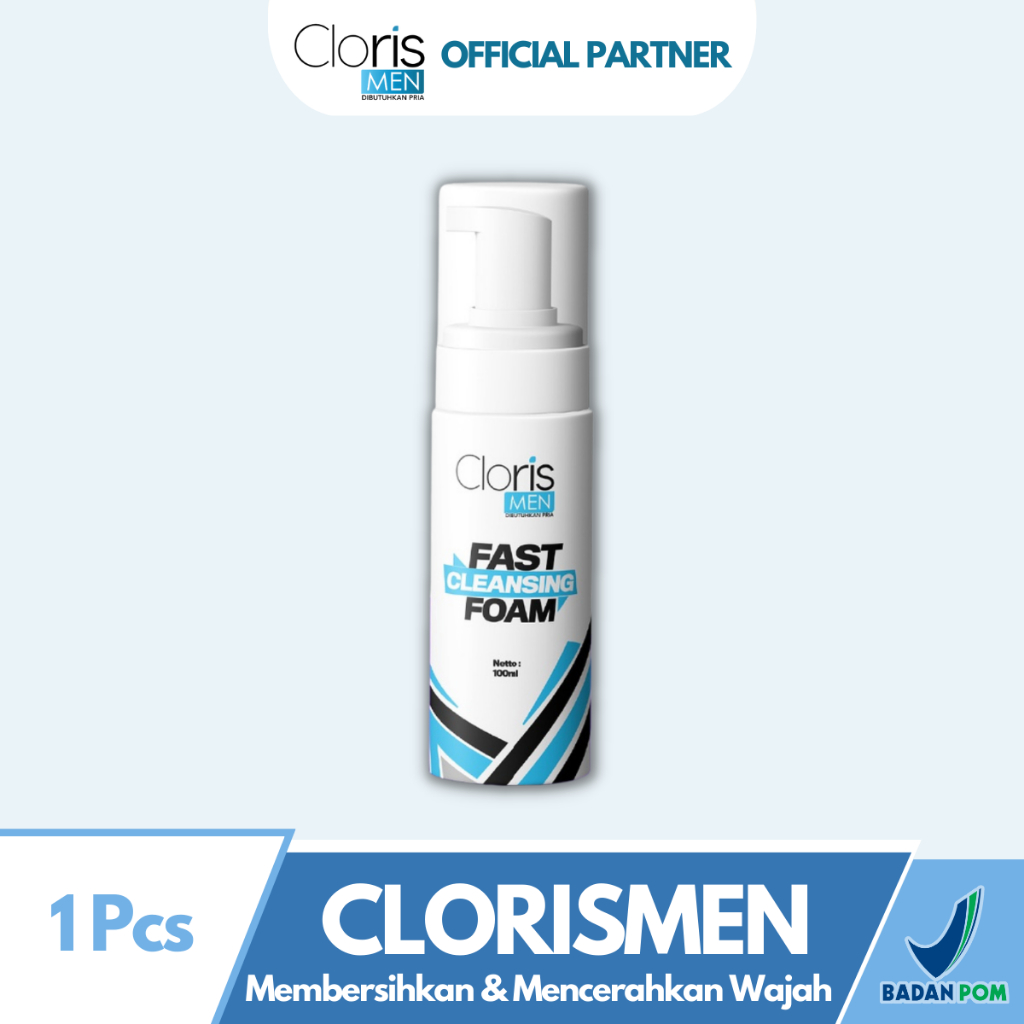 Clorismen Sabun Muka Pria Fast Cleansing Foam Cloris Men Official Original C4