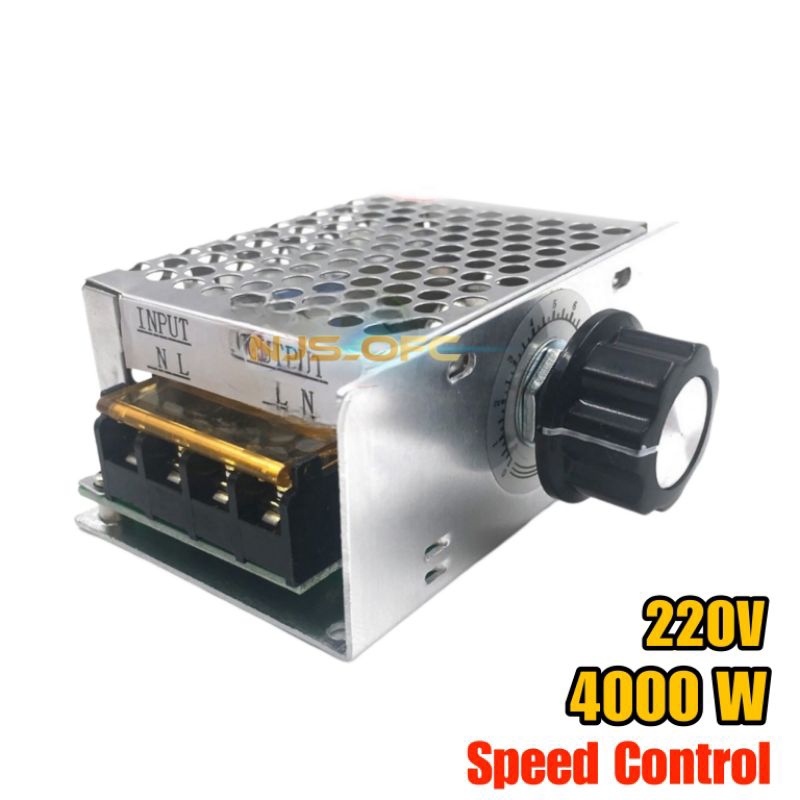 With Case SCR 220V AC 4000Watt Dimmer Speed Controller Motor Dinamo Gerinda bor