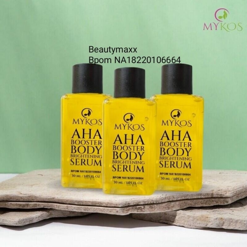 [ MYKOS ] MYKOS AHA BOOSTER BODY BRIGHTENING SERUM 30ML || SERUM BOOSTER || BOSTER SERUM AHA || SERUM PEMUTIH BADAN || SERUM CAMPURAN LOTION || SERUM CAMPURAN HAND BODY