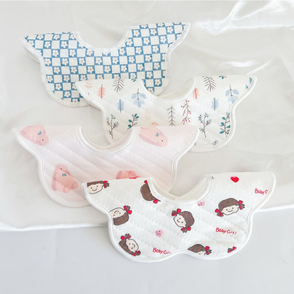 BIANCA - Bibs Tadah Air Liur Anak / Celemek Anak 4 IN 1 BABY GIRL SERIES