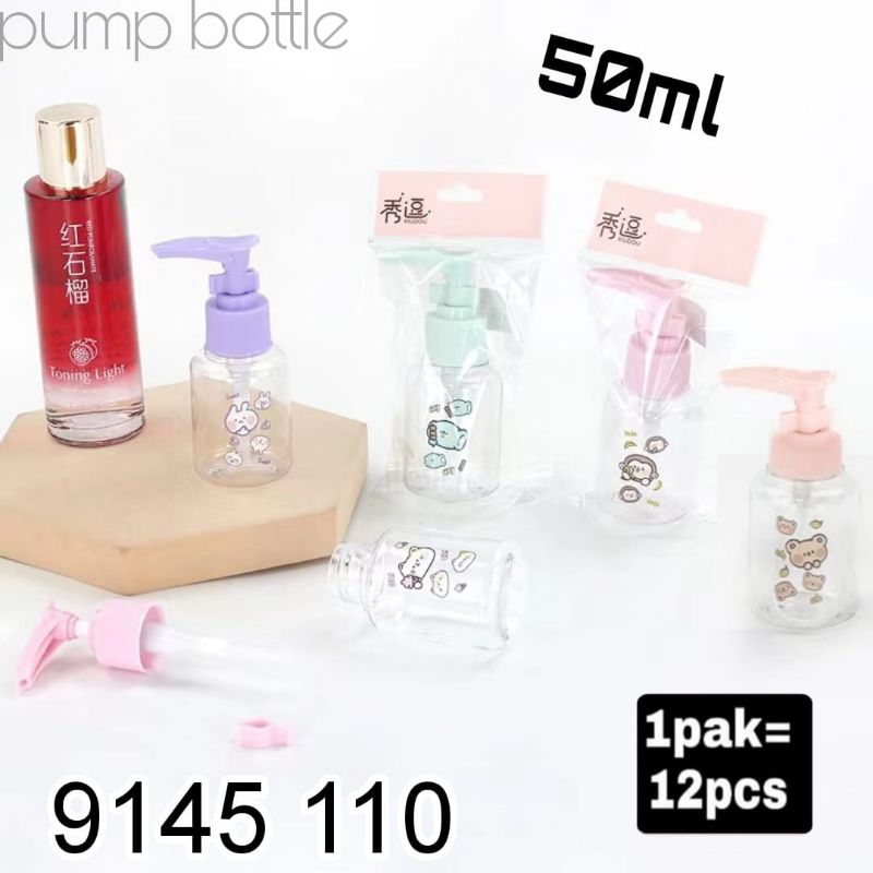 botol pump 50ml motif lucu kode 9145110