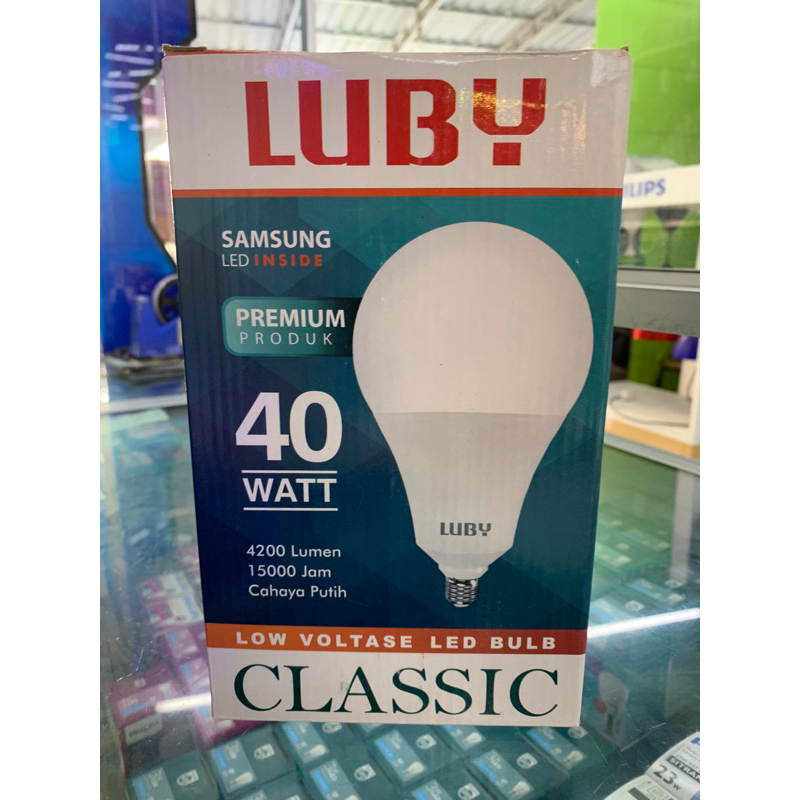 Lampu LED LUBY Classic Cahaya Putih 40W