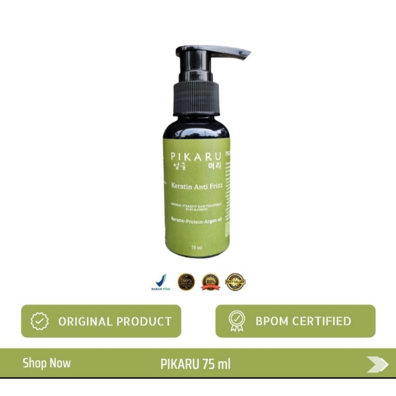 READY PIKARU KERATIN TREATMENT RAMBUT LURUS ANTI FRIZZ - PIKARU TREATMEN RAMBUT LURUS