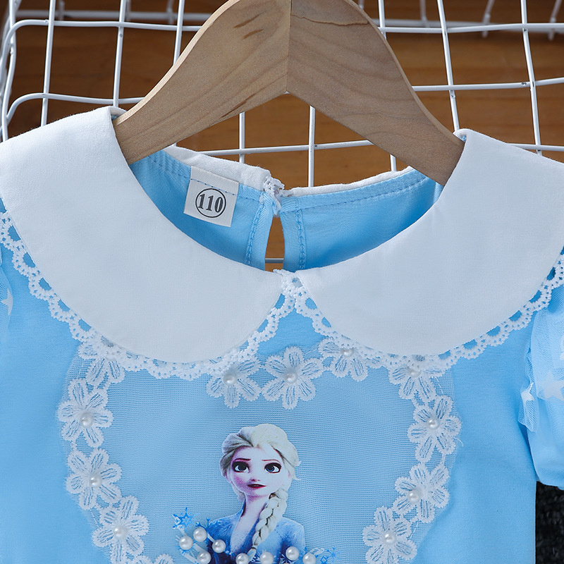 Anak Gadis Pakaian Frozen Elsa Putri Gaun Anak Gadis Kostum Putri Pesta Mewah Cosplay Gaun