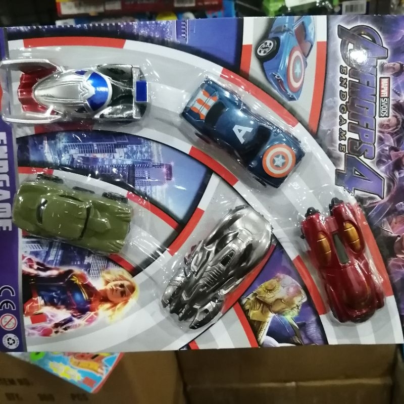 PROMO COD MAINAN MOBIL MINI Avengers 5pcs