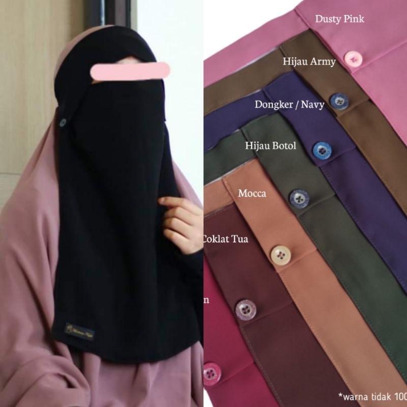 Niqab Poni Kancing