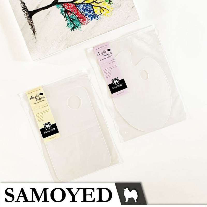 

Palet Lukis Akrilik Transparan Oval / Bening / Acrylic Painting / Palet lukis SAMOYED