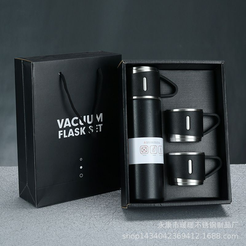 DC B ( B00068 ) TERMOS VACUM FLASK GIFT BOX HAMPERS 500ml / THERMOS SULTAN VACUM FLASH SET 2 CUPS / TIDAK BISA MEMILIH