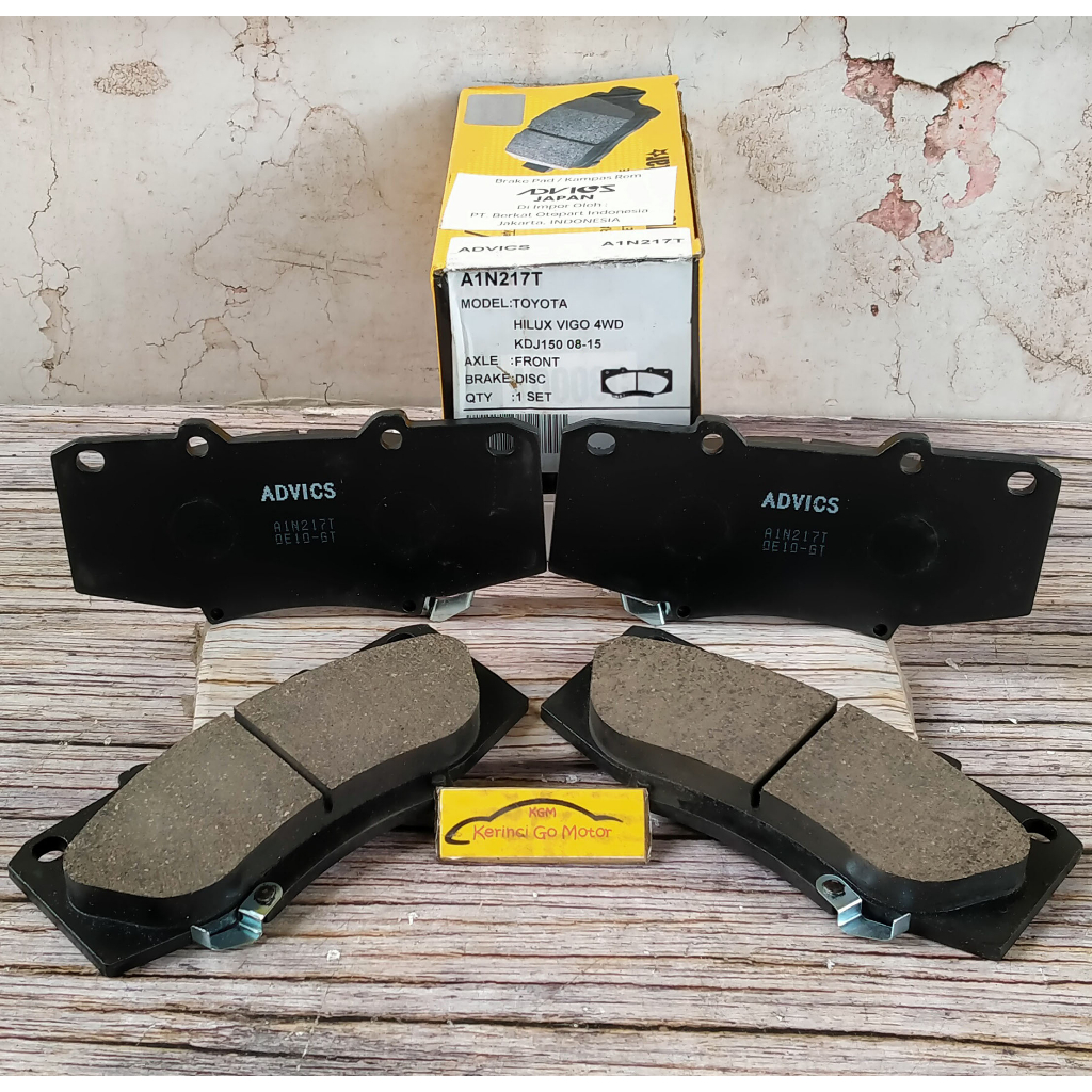 BRAKE PAD KAMPAS REM DEPAN FORTUNER VNT 2011-2013 AISIN ADVICS A1N217T