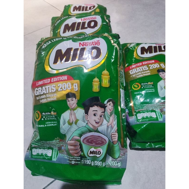 Nestle milo  active-go kemasan limited edition 1190 gram exp masih lama