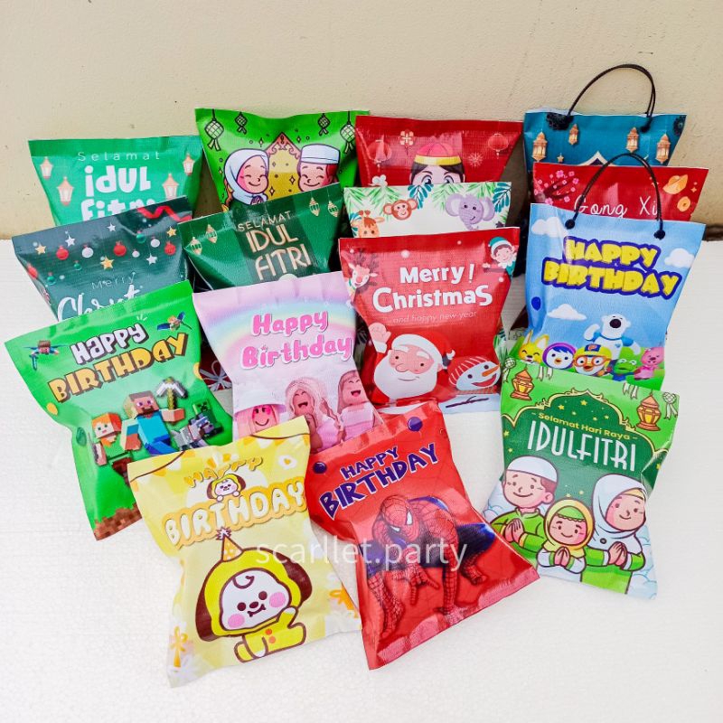

[MINIMAL 15 PCS] BINGKISAN SNACK ULTAH ANAK GOODIE BAG ULANG TAHUN HAPPY BIRTHDAY TAS SNACK PAPER BAG POUCH