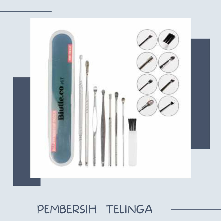 Pembersih Telinga Korek Kuping Ear Wax Picker 7 PCS Biutte