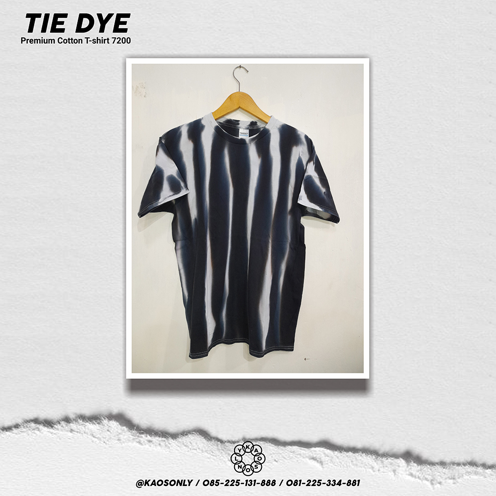 Kaos Tie dye NSA premium Hitam Putih 2