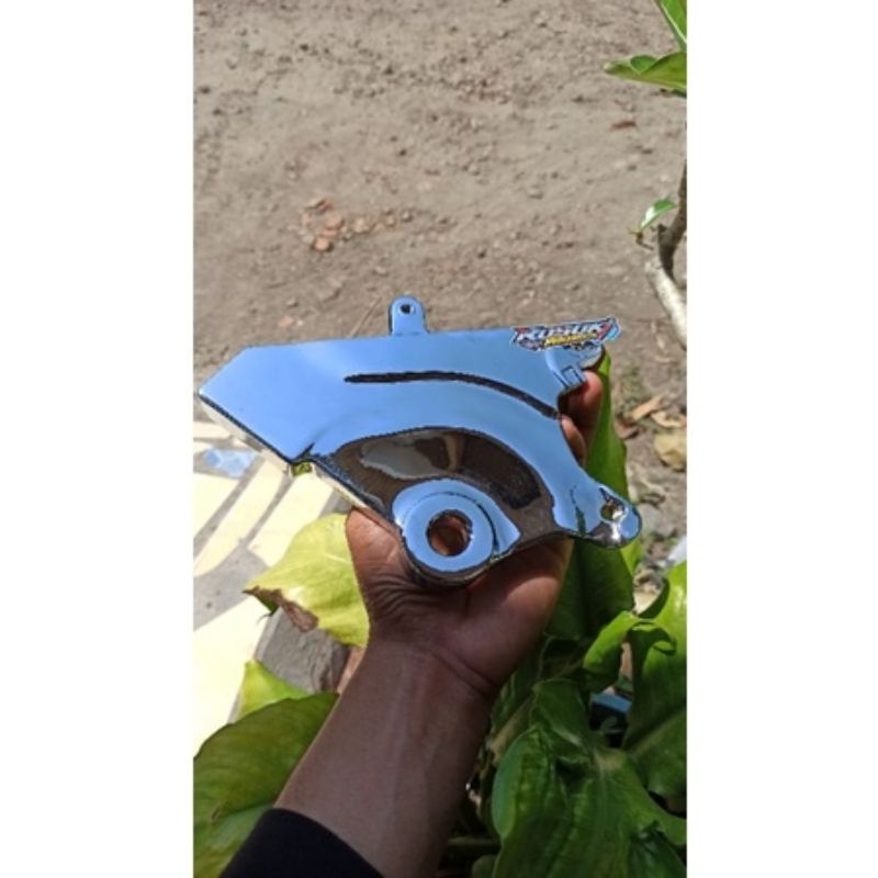 BREKET KALIPER BELAKANG TIREV BREKET TEMPAT KALIPER TIREV PENGERIMAN BELAKANG TIREV CROME