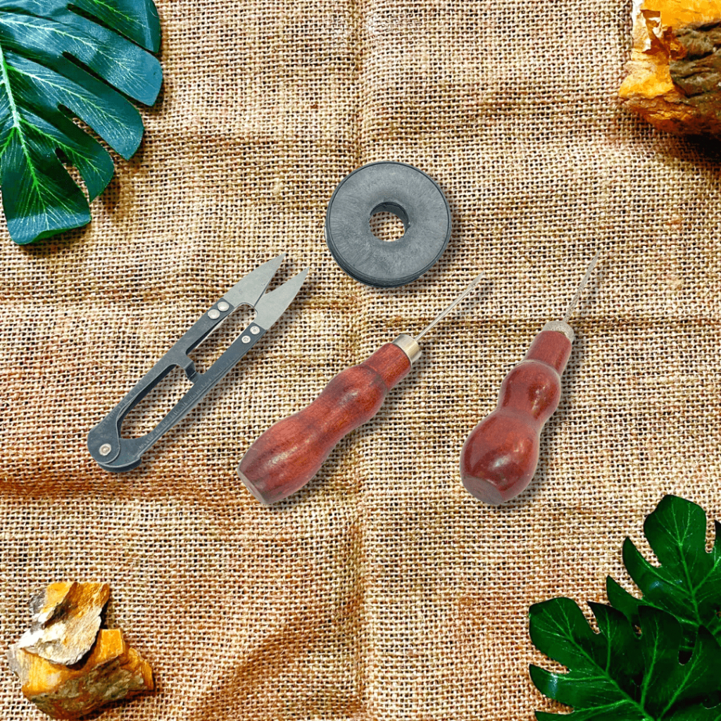 PAKET LENGKAP ALAT SOL SEPATU SANDAL BENANG NYLON KUAT