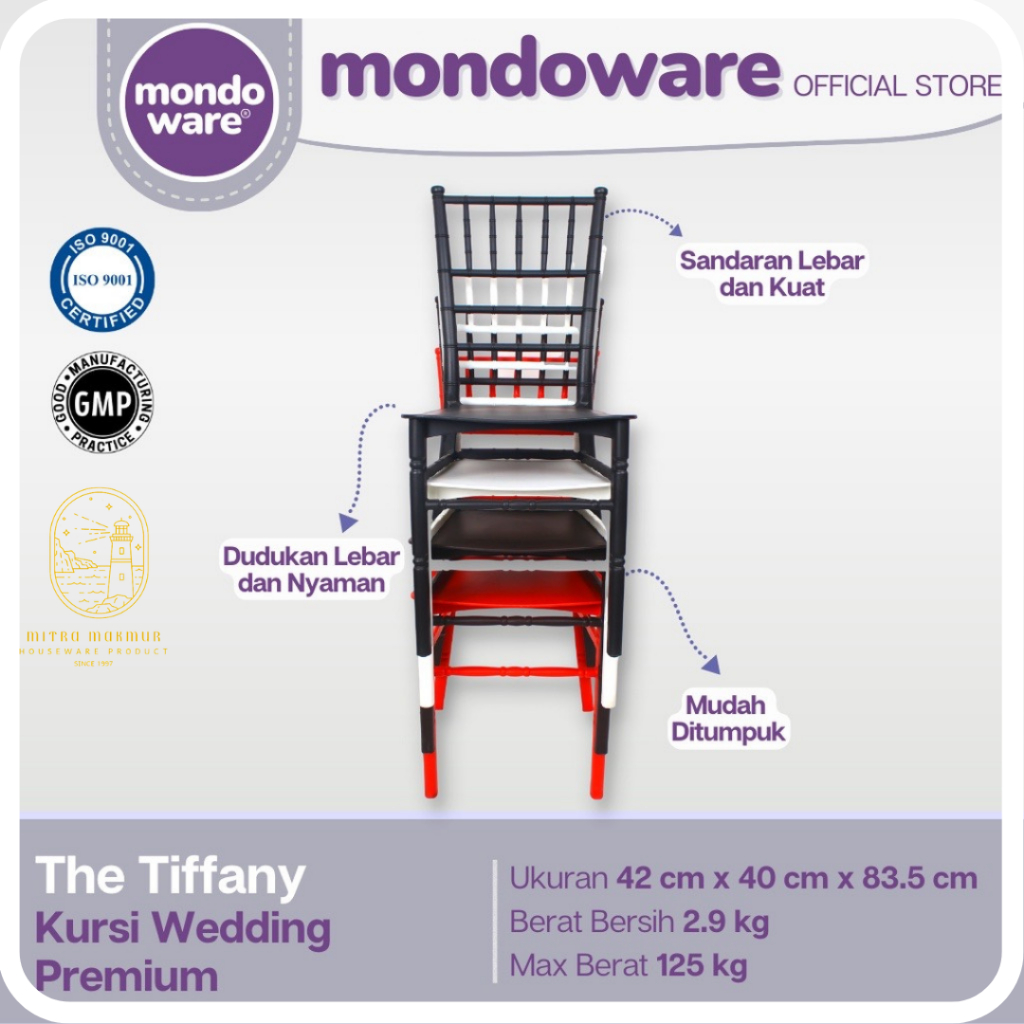 SALE!! MONDOWARE KURSI WEDDING PESTA PREMIUM TIFFANY CHAIR R191 KURSI KOKOH