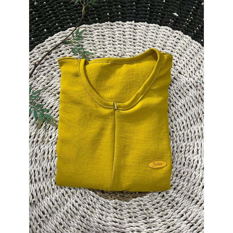 [BEST SELLER] Daily Polos Long Busui | Gamis Simple Abaya-Lime