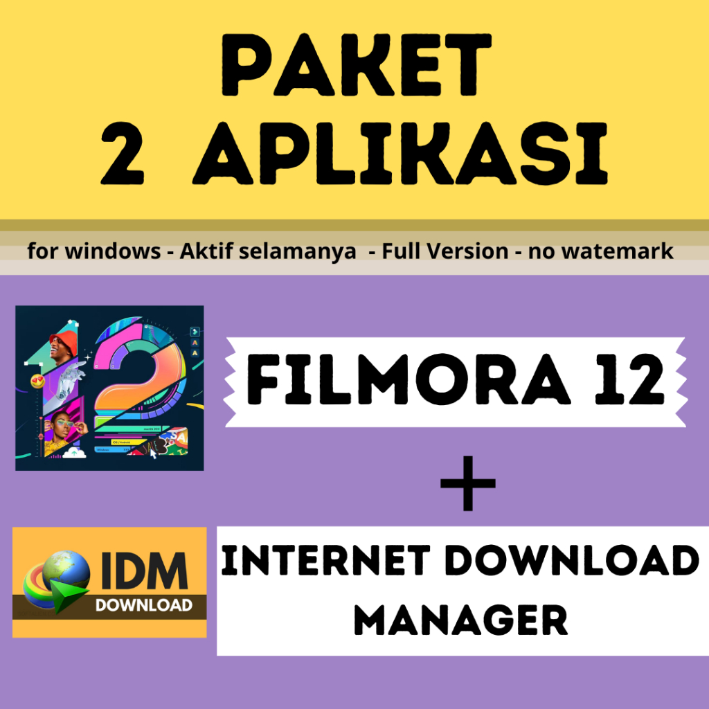 Filmora 12 + Internet Download Manager IDM. Full Premium