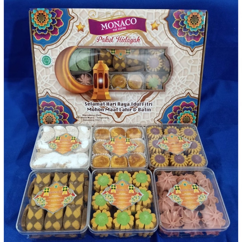 

Kue Kering Paket Lebaran Monaco isi 6 Toples | Hampers Lebaran best sller