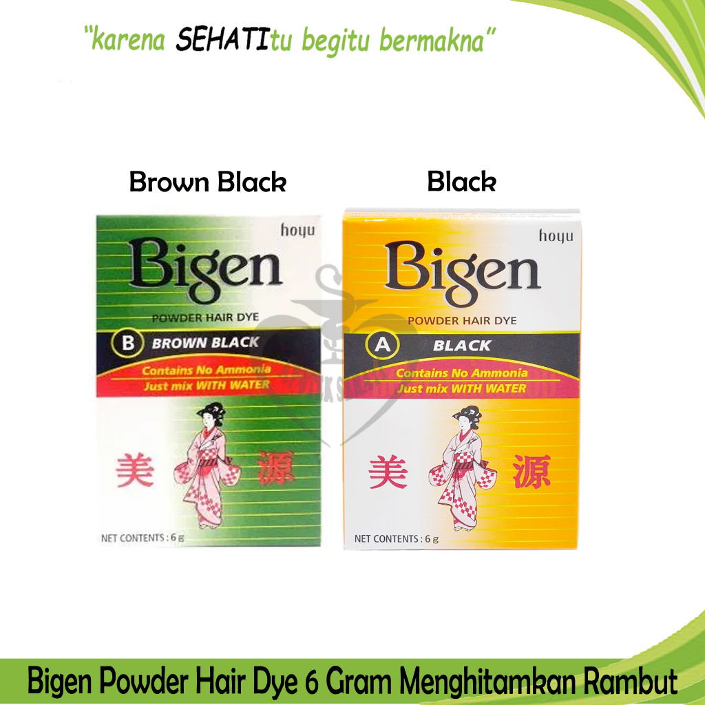 Semir Rambut BIGEN 6g POWDER Pewarna Rambut