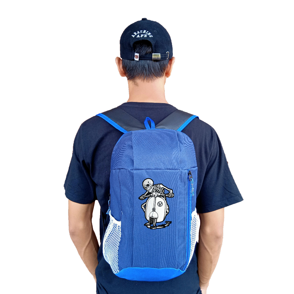 Tas ransel sablon / tas sepatu futsal / tas sepatu voly / tas pria / tas anak anak / ransel wanita / tas anak laki laki / tas sablon tengkorak / tas unisex /tas sepak bola