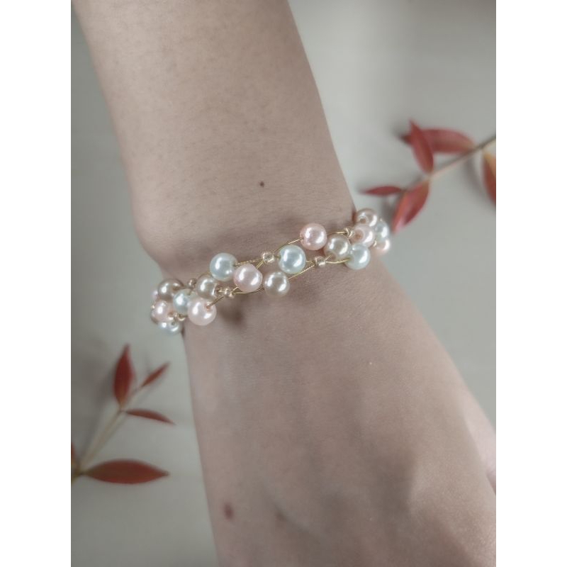 Gelang mutiara/Gelang tangan imitasi
