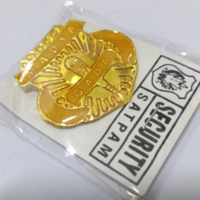 Pin Gada Madya Security Satpam Peniti ORIGINAL Kwalitas Bagus