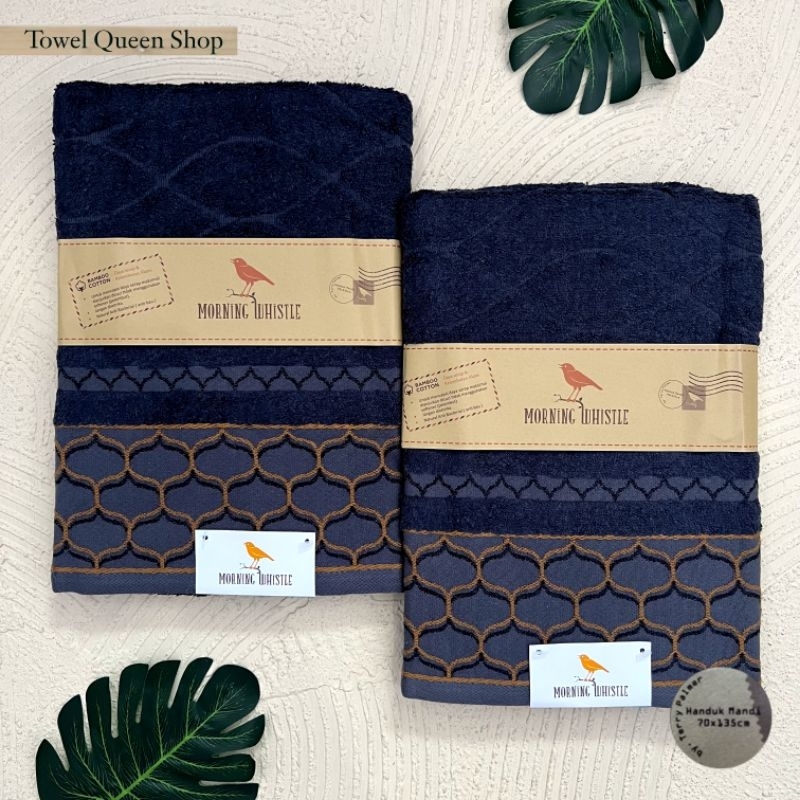 Handuk Mandi Couple Martinez Free Bordir (Tanpa Box) - Towel Queen Shop
