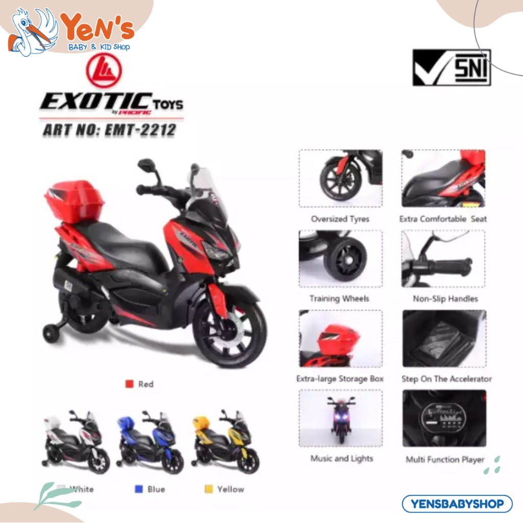 EXOTIC Motor Mainan Anak Aki - EMT 2212