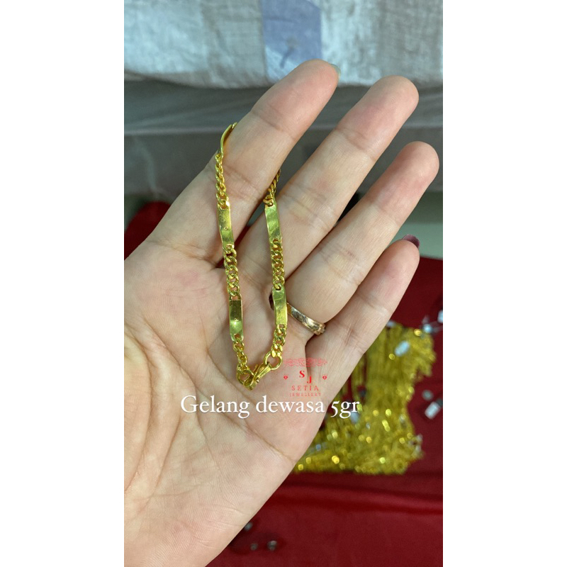 GELANG DEWASA EMAS MUDA 5gram