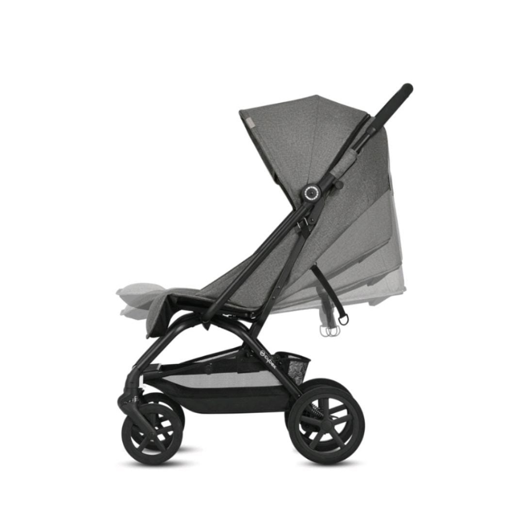 Cybex Stroller Gold Eezy S+ Black/Grey - Kereta Dorong Anak