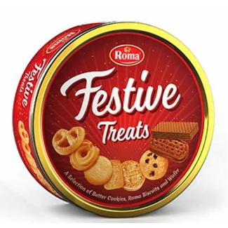 Roma Festive Treats 240 Gram Biscuit 240G Mayora jajan kaleng