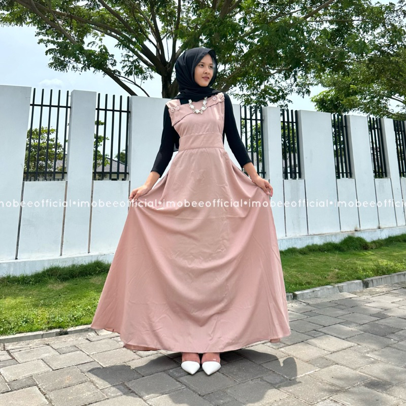 OVERALL NADLYN // OVERALL KANCING TOYOBO // DRESS KANCING KLOK PRINCESS GAMIS