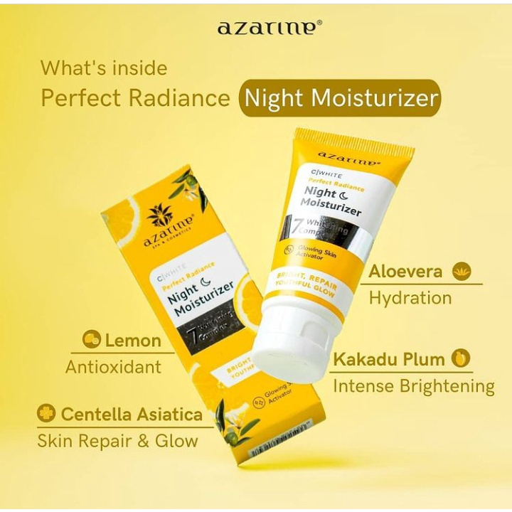 Ready Stock | AZARINE C white Perfect Radiant Night Moisturizer 25gr