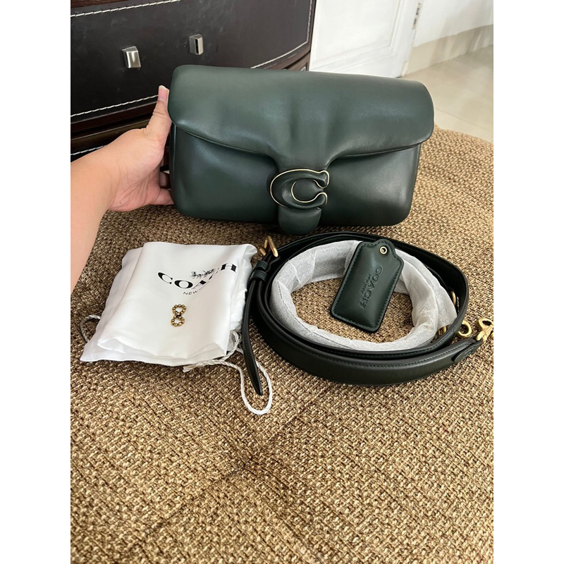 Preloved Coach Tabby Pillow Amazon Green