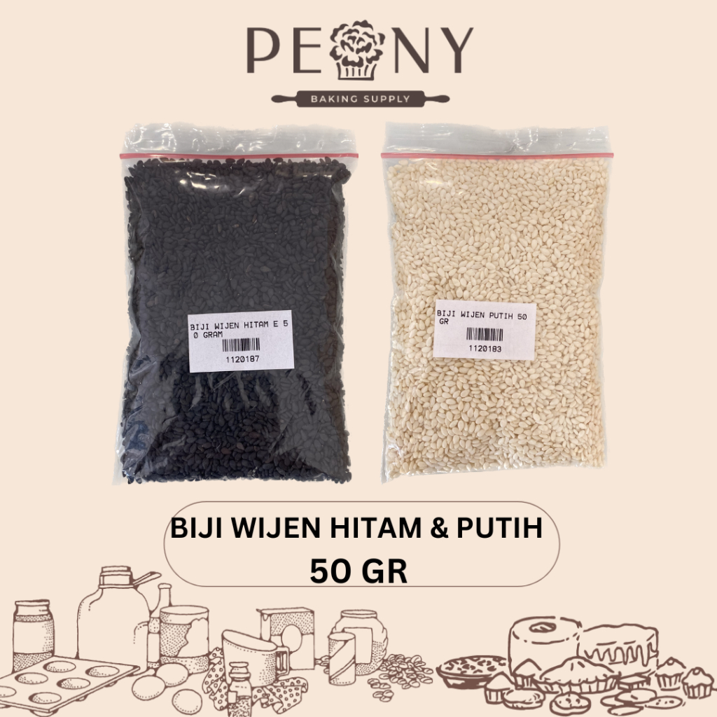 BIJI WIJEN HITAM DAN PUTIH 50 GR