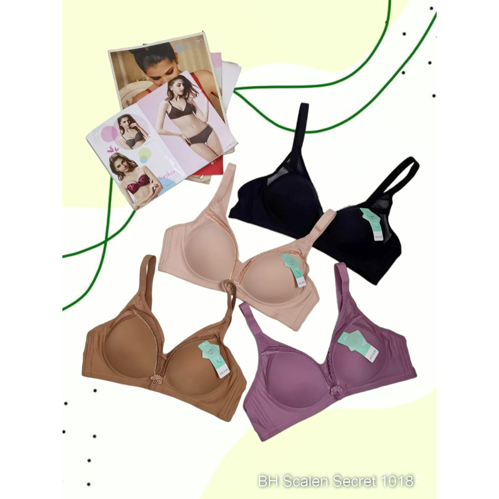 bra tanpa kawat | bh scalen secret 1018 | kait 3 | size 36 - 42 |