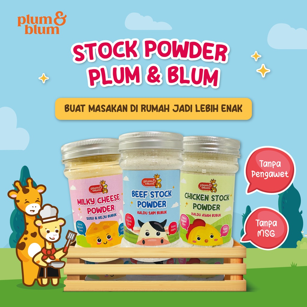 Plum &amp; Blum Kaldu Mpasi Sapi Kaldu Ayam Kaldu Jamur