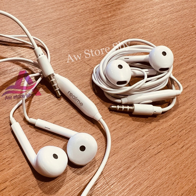 HEADSET REALME BASS STEREO EARPHONE REALME 2 C1 C2 C3 5 pro C11 C12 C15 C20 C21 C25 MH-133