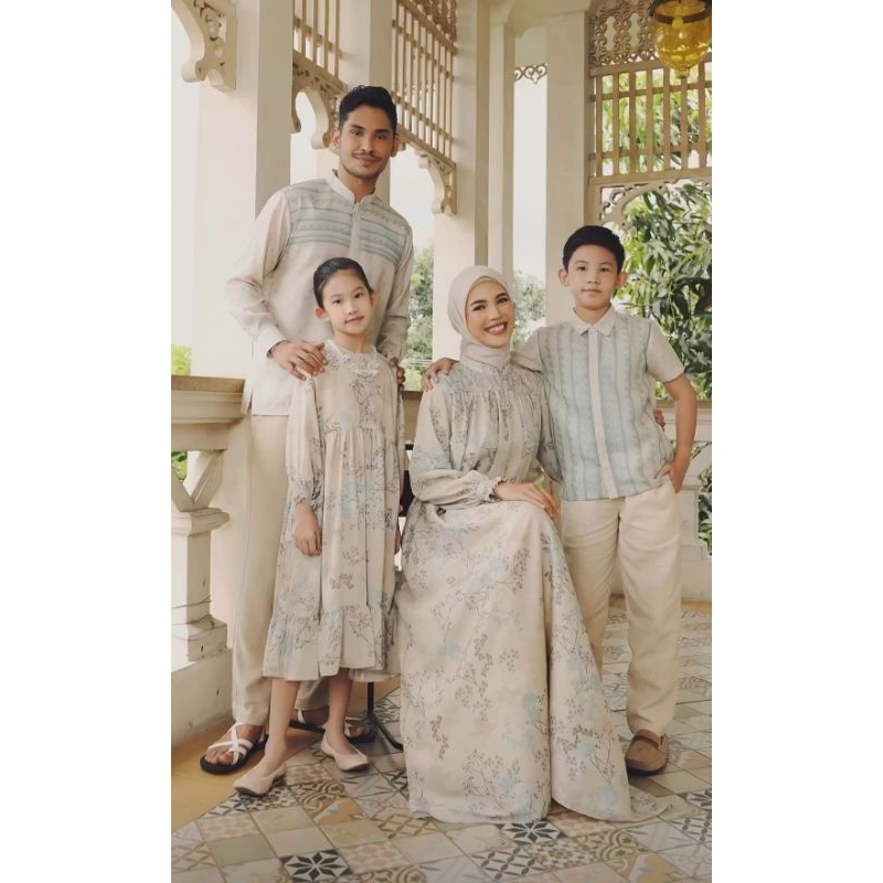 Dress Keshwari Family Set in Bone size XXXL