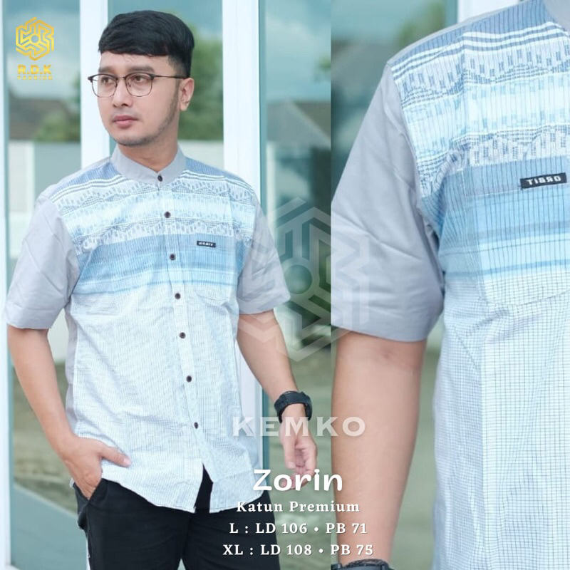 Kemko kemeja koko pria dewasa ori solo rdk katun murah premium