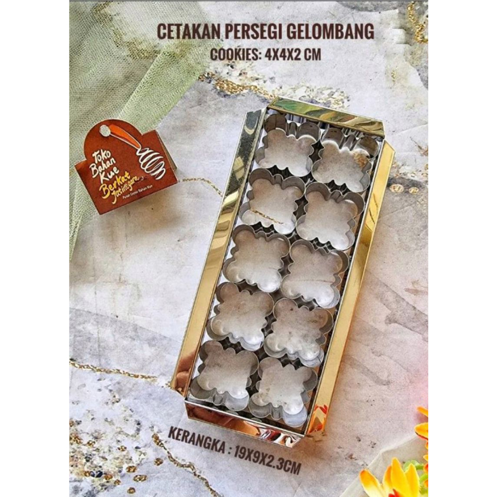 CETAKAN KUE KERING KASTANGEL KUE KERING KOTAK GELOMBANG
