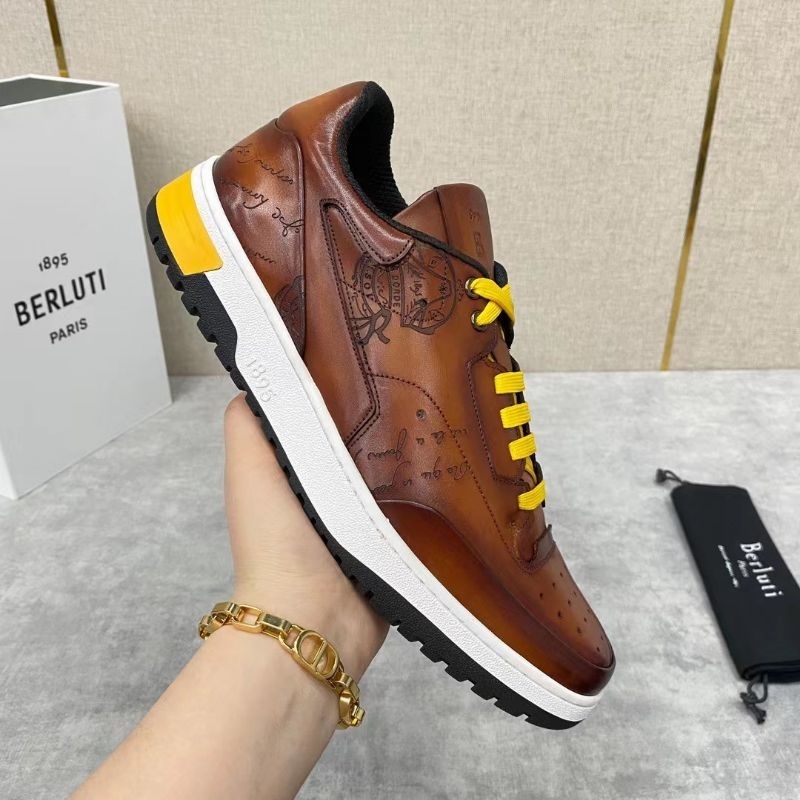 sepatu pria berluti sneaker cowok kulit shoes men top import mirror vip p1shoes terlaris