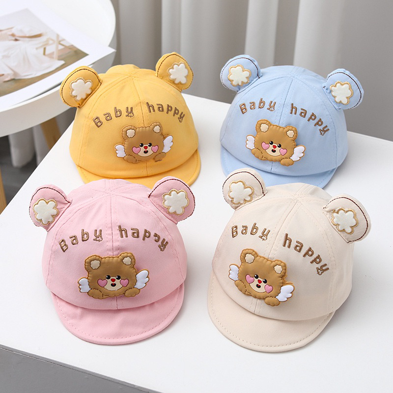 8-20 bulan Topi Import Anak Bayi Balita Model Happy Baby Wings