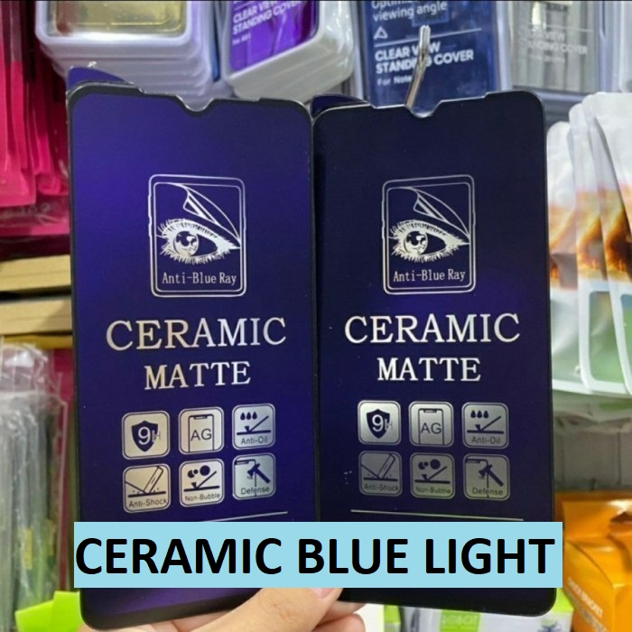 VIVO V27E 5G Y75 5G Y15S Y12S Y12S 2021 Y20 Y20 2021 Y20S Y1S Y20S G ANTI GORES CERAMIC LENTUR BLUE LIGHT MATTE ANTI MINYAK ANTI RADIASI SCREEN GUARD PELINDUNG LAYAR BIRU