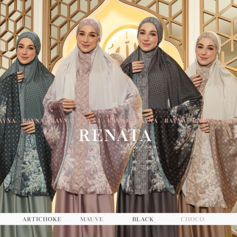(pN) RAYNA RENATA Mukena Wanita Muslimah Renata Mukena Set by Rayna. Nazra sha