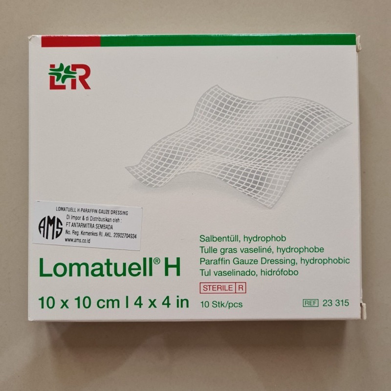 Lomatuell H 10x10cm / Kasa Penutup Luka / Sterile Gauze isi 10's Ready