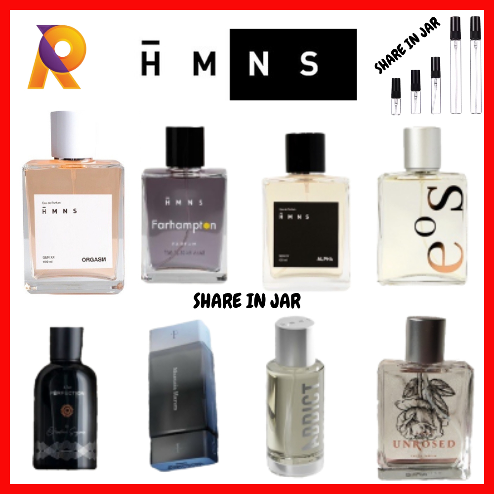PENGIRIMAN SETIAP HARI | SHARE IN JAR HMNS EDP PERFUME HMNS ALPHA PARFUM HMNS PERFECTION PARFUM HMNS