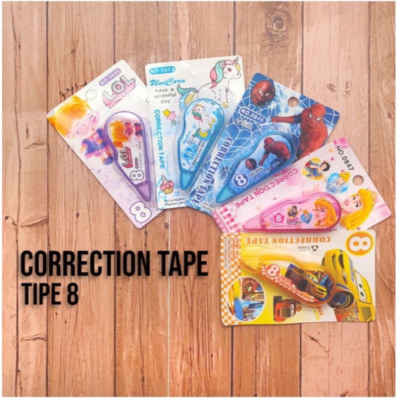 

SM - CORRECTION TAPE / TIP-EX FANCY KARAKTER/ ALAT TULIS SEKOLAH