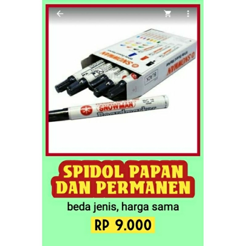 

Spidol Permanen dan Papan